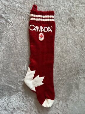 Hudson's Bay Official Outfitters CANADA Winter Olympics 24" Christmas stocking